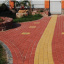 Тротуарна плитка Золотий Мандарин Цегла стандартна 200х100х40 мм червоний на білому цементі Київ