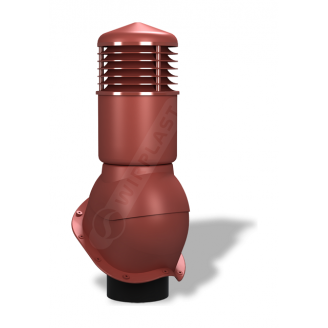 Вентиляционный выход Wirplast Perfekta К55 150x500 мм красный RAL 3009