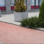 Тротуарна плитка Золотий Мандарин Цегла стандартна 200х100х80 мм на сірому цементі червоний Чернівці