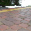 Тротуарна плитка Золотий Мандарин Стара площа 160х40 мм на сірому цементі червоний Суми