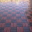 Тротуарна плитка Золотий Мандарин Цегла стандартна 200х100х80 мм коричневий на білому цементі Київ