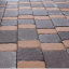 Тротуарна плитка Золотий Мандарин Стара площа 160х40 мм персиковий на білому цементі Вінниця