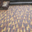 Тротуарная плитка Золотой Мандарин Барселона Антик 192х45х60 мм бордовый на сером цементе Киев