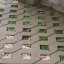 Тротуарна плитка Золотий Мандарин решітка Паркувальна 500х500х80 мм на сірому цементі гірчичний Київ