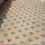 Тротуарна плитка Золотий Мандарин решітка Паркувальна 500х500х80 мм на сірому цементі гірчичний Чернігів
