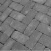 Тротуарная плитка Золотой Мандарин Кирпич Антик 200х100х60 мм на сером цементе черный
