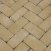 Тротуарная плитка Золотой Мандарин Кирпич Антик 200х100х60 мм на сером цементе горчичный