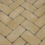 Тротуарная плитка Золотой Мандарин Кирпич Антик 200х100х60 мм на сером цементе горчичный Киев