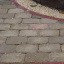 Тротуарная плитка Золотой Мандарин Кирпич Антик 200х100х60 мм горчичный на белом цементе Киев