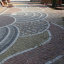 Тротуарна плитка Золотий Мандарин Креатив 60 мм червоний на білому цементі Київ