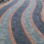 Тротуарна плитка Золотий Мандарин Креатив 60 мм чорний на білому цементі Київ