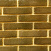 Плитка ручной формовки St.Joris в глазури рифленая 210x50x25 мм темно-золотой