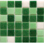 Мозаика стеклянная Stella di Mare R-MOS B1247424641 микс зеленый-5 на сетке 327х327 мм Сумы
