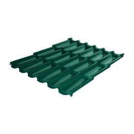 Металочерепиця RAUNI Premium 1180/1100 мм 0,45 мм Polyester SeAH Steel (Корея) RAL 6005