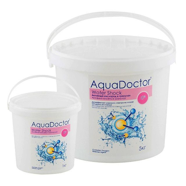 Дезинфектант на основе активного кислорода AquaDoctor Water Shock О2