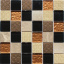 Мозаїка з мармуру і скла VIVACER Mix Bronze 300x300 мм Рівне