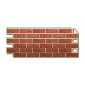 Фасадная панель Альта-Профиль Кирпич 1130х470х20 мм Красный