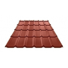 Металочерепиця Ruukki Decorrey Polyester 0,5 мм красный
