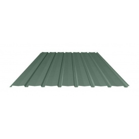 Профнастил Ruukki Т15-115V Polyester matt фасадный 13,5 мм темно-зеленый