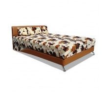 Кровать Вика Сафари 160 с матрасом 160х202x80 см
