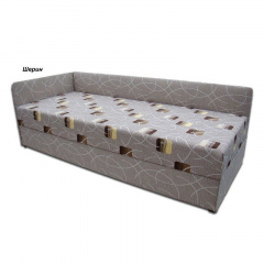 Кровать Вика Болеро с матрасом мебельная ткань 82х202x65 см Львов