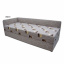 Кровать Вика Болеро с матрасом мебельная ткань 82х202x65 см Днепр