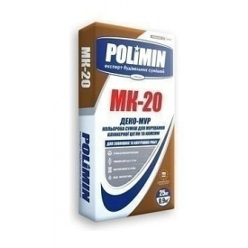 Кладочна суміш Polimin Деко-мур МК-20 25 кг сірий