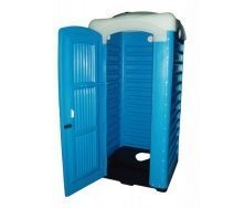 Туалетна кабіна для вигрібних ям Укрхімпласт поліетилен синя
