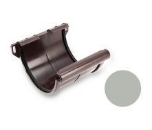 Муфта желоба Galeco PVC 150/100 148х150 мм светло-серый