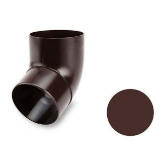 Колено 67 градусов Galeco PVC 130/100 отливное под хомут 100 мм шоколадно-коричневый