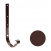 Кронштейн желоба металлический Galeco PVC 110/80 107х295 мм шоколадно-коричневый