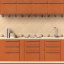 Декор Inter Cerama LUCIA 23x35 см бежевый темный (Д 21 022) Запорожье