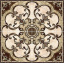 Декор-панно Inter Cerama EMPERADOR 86x86 см коричневый Ровно