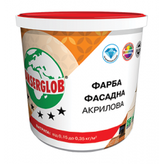 Фарба фасадна Anserglob акрилова 15 кг білий Дніпро