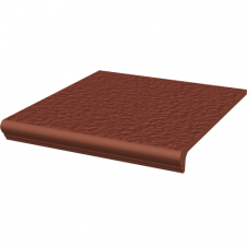 Ступень клинкерная прямая с капиносом структурная Paradyz Natural ROSA DURO 30х33х1,1 см
