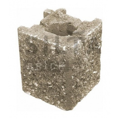 Камень навесной угловой Силта-Брик Элит 38 129х150х129 мм Киев