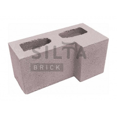 Блок гладкий Сілта-Брік Еліт 34-07 кутовий 390х190х190 мм Суми