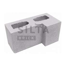 Блок гладкий Сілта-Брік Еліт 33 кутовий 390х190х190 мм