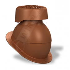 Фановий вихід Wirplast Normal K83 110х265 мм цегляний RAL 8004