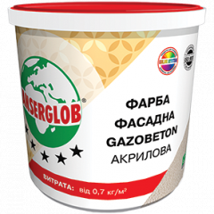 Краска структурная Anserglob Gazobeton акриловая 28 кг Киев