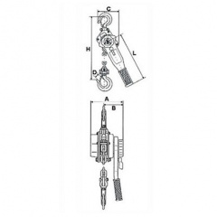Таль ланцюгова Haklift VTA3200 важільна 3,2 т Первомайськ