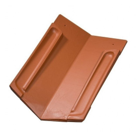 Черепица ендовая Jacobi Flachdachziegel J11 289х442 мм красный