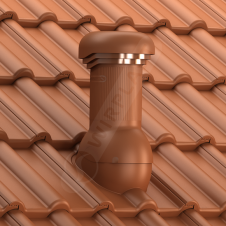 Вентиляційний вихід Wirplast Wirovent Tile W17 Pro 125x440 мм цегляний RAL 8004
