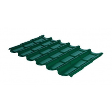Металлочерепица RAUNI Mini 1180/1100 мм 0,45 мм MAT Polyester SeAH Steel (Корея) RAL 6005