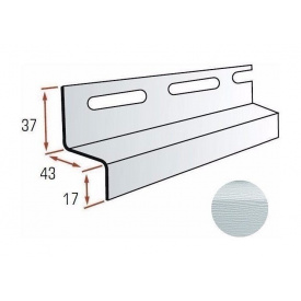 Планка навісна Альта-Профіль Alta-Siding 3660 мм світло-сірий