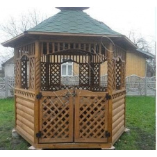 Деревянная беседка МеблиЭко Шестигранная №2 (101249)