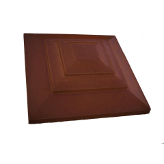 Кришка для забору Карпати 310x310 мм червона Красноград