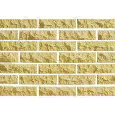 Фото - Цегла облицювальна ECOBRICK скеля рваний камінь 250x100x65 мм слонова кістка Цегла облицювальна ECOBRICK скеля рваний камінь 250x100x65 мм слонова кістка