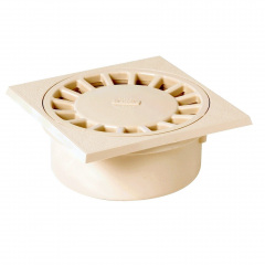 Сифон напольный с внутреним затвором Nicoll 150х150 мм бежевый Боярка