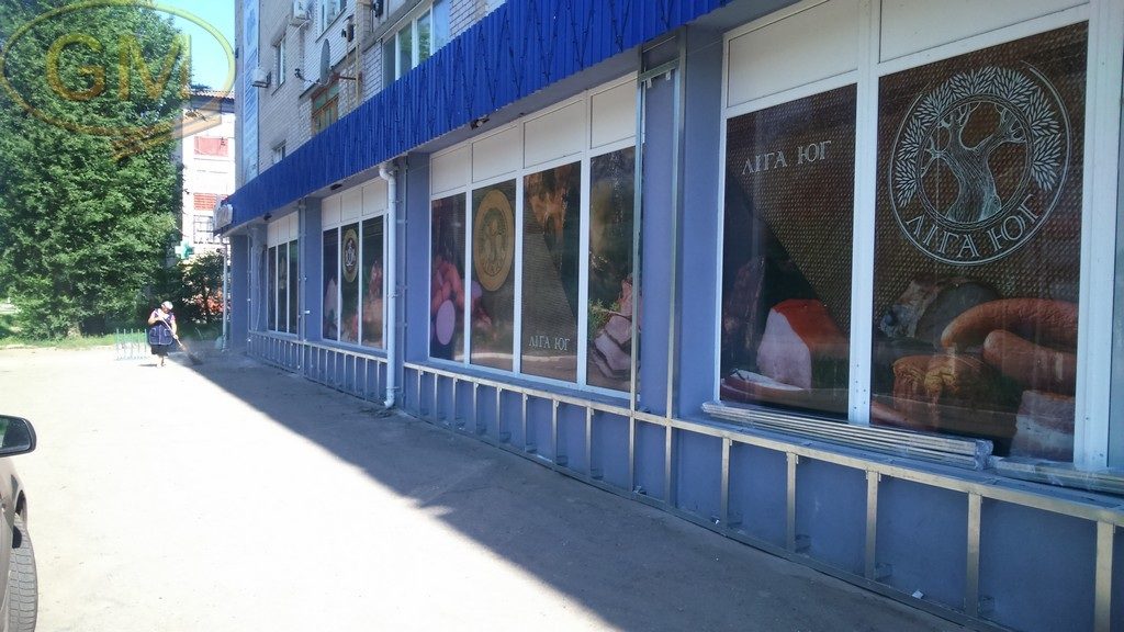 Облицовка фасада магазина композитными панелями (пгт. Камышеваха) 